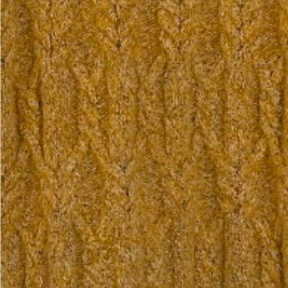 John + Jenn Revolve Mustard Gold Crewneck Cable knit Sweater Size XS - Picture 3 of 7